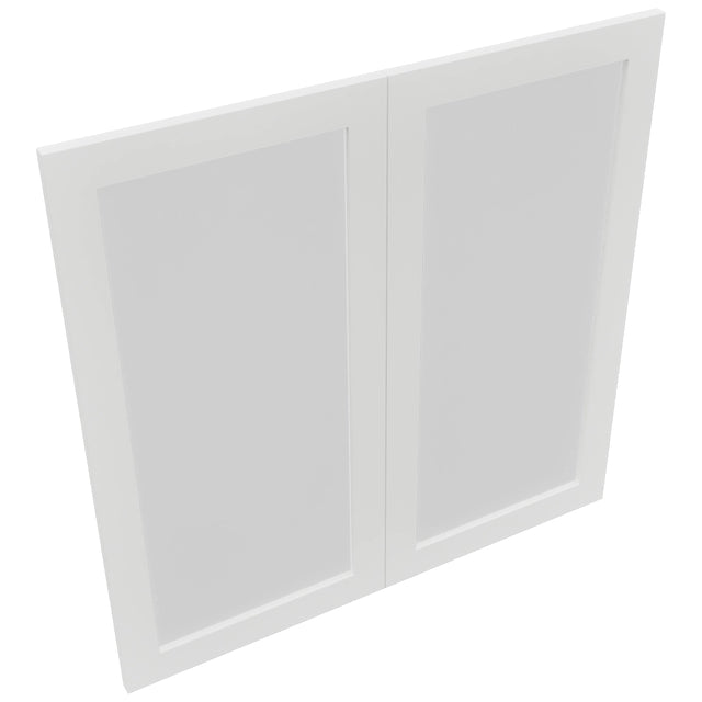 Fabuwood Luxe Frost DS GDW3636 Wall Glass Door, Top View
