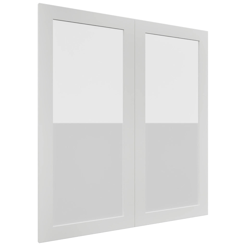 Fabuwood Luxe Frost DS GDW3639 Wall Glass Door, Front View