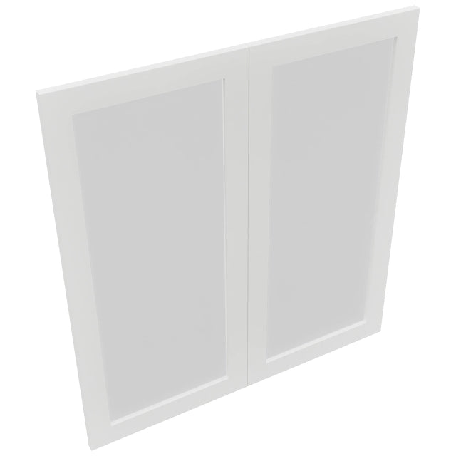 Fabuwood Luxe Frost DS GDW3639 Wall Glass Door, Top View