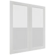 Fabuwood Luxe Frost DS GDW3642 Wall Glass Door, Front View