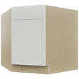 Fabuwood Luxe Frost DSB36 Base Corner Diagonal Sink Cabinet, Front View