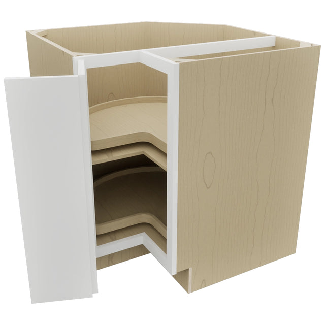 Fabuwood Luxe Frost LSB33 Base Corner Lazy Susan Cabinet, Open View