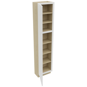 Fabuwood Luxe Frost TP181284 Tall Pantry Cabinet, Open View