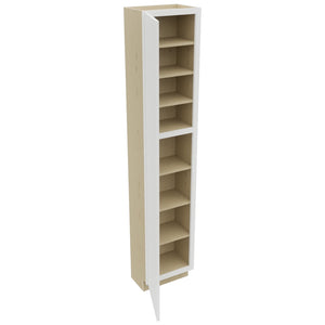 Fabuwood Luxe Frost TP181290 Tall Pantry Cabinet, Open View