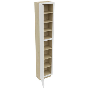 Fabuwood Luxe Frost TP181296 Tall Pantry Cabinet, Open View