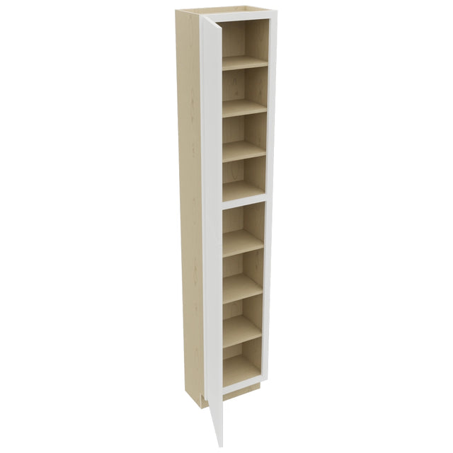 Fabuwood Luxe Frost TP181296 Tall Pantry Cabinet, Open View