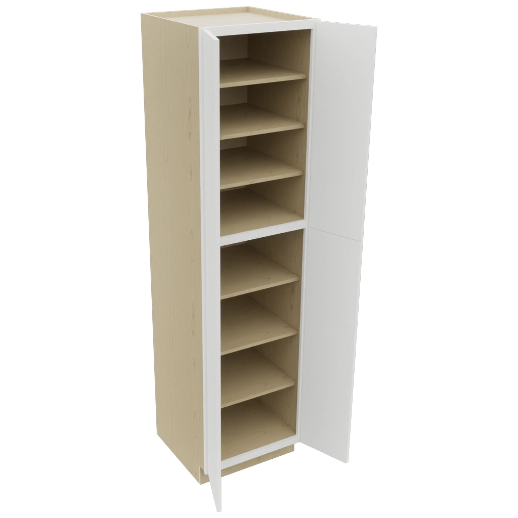 Fabuwood Luxe Frost TP242493 Tall Pantry Cabinet, Open View