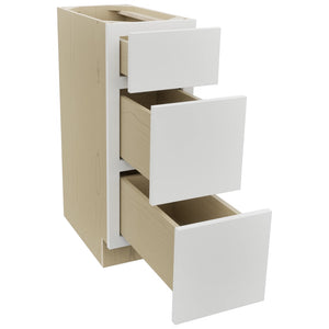 Fabuwood Luxe Frost VDB12-34 Vanity Drawer Cabinet, Open View
