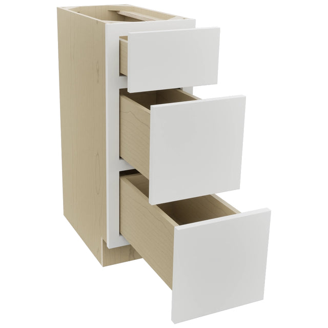 Fabuwood Luxe Frost VDB12-34 Vanity Drawer Cabinet, Open View