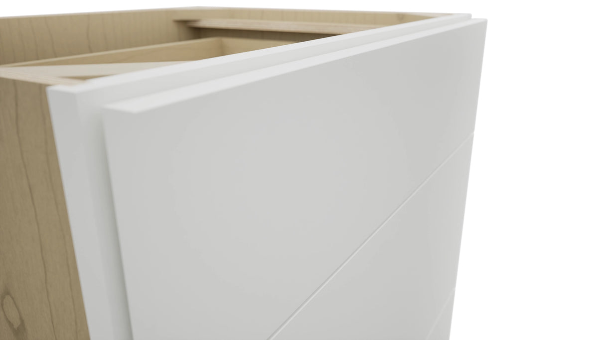 Fabuwood Luxe Frost VDB27-34 Vanity Drawer Cabinet, Detail View