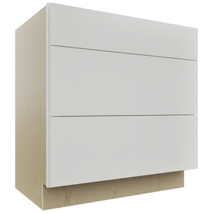 Fabuwood Luxe Frost VDB33-34 Vanity Drawer Cabinet, Front View