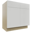 Fabuwood Luxe Frost VSB33-34 Vanity Sink Cabinet, Front View