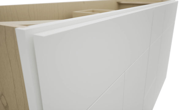 Fabuwood Luxe Frost VSD60DOUBLE Vanity Combo Cabinet, Detail View