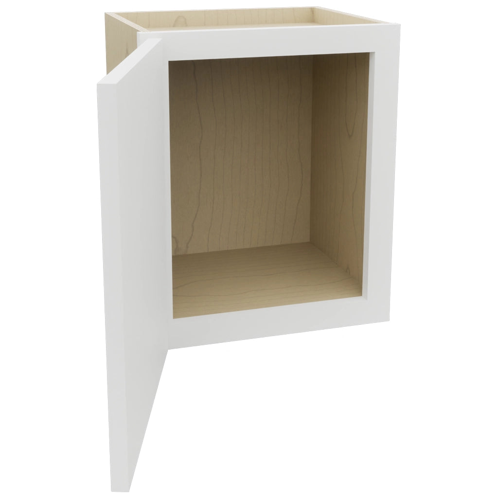 Fabuwood Luxe Frost W1518 Wall Standard Cabinet, Open View