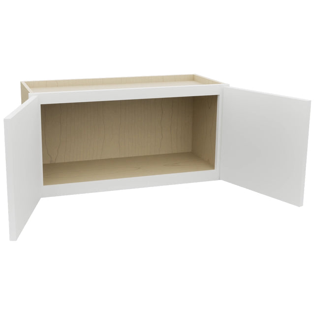 Fabuwood Luxe Frost W3015 Wall Standard Cabinet, Open View