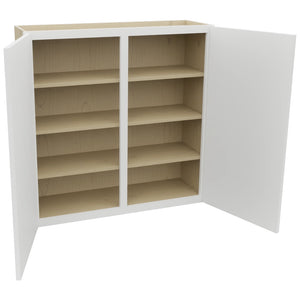 Fabuwood Luxe Frost W3939 Wall Standard Cabinet, Open View