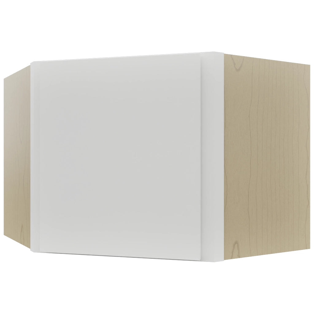 Fabuwood Luxe Frost WDC2418 Wall Corner Diagonal Cabinet, Front View