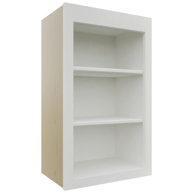 Fabuwood Luxe Frost WOS1830 Wall Open Shelf, Front View