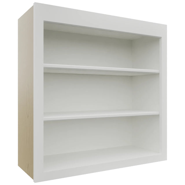 Fabuwood Luxe Frost WOS3030 Wall Open Shelf, Front View