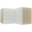 Fabuwood Luxe Frost WPC2415 Wall Corner Pie Cabinet, Front View