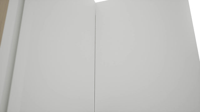 Fabuwood Luxe Frost WPC2415 Wall Corner Pie Cabinet, Detail View