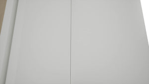 Fabuwood Luxe Frost WPC2418 Wall Corner Pie Cabinet, Detail View