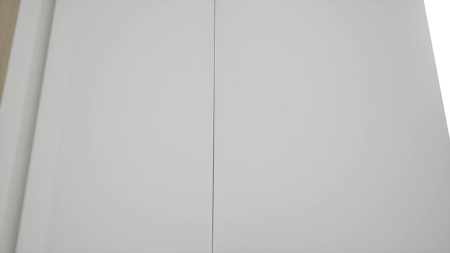 Fabuwood Luxe Frost WPC2418 Wall Corner Pie Cabinet, Detail View