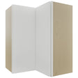 Fabuwood Luxe Frost WPC2430 Wall Corner Pie Cabinet, Front View