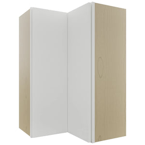 Fabuwood Luxe Frost WPC2436 Wall Corner Pie Cabinet, Front View