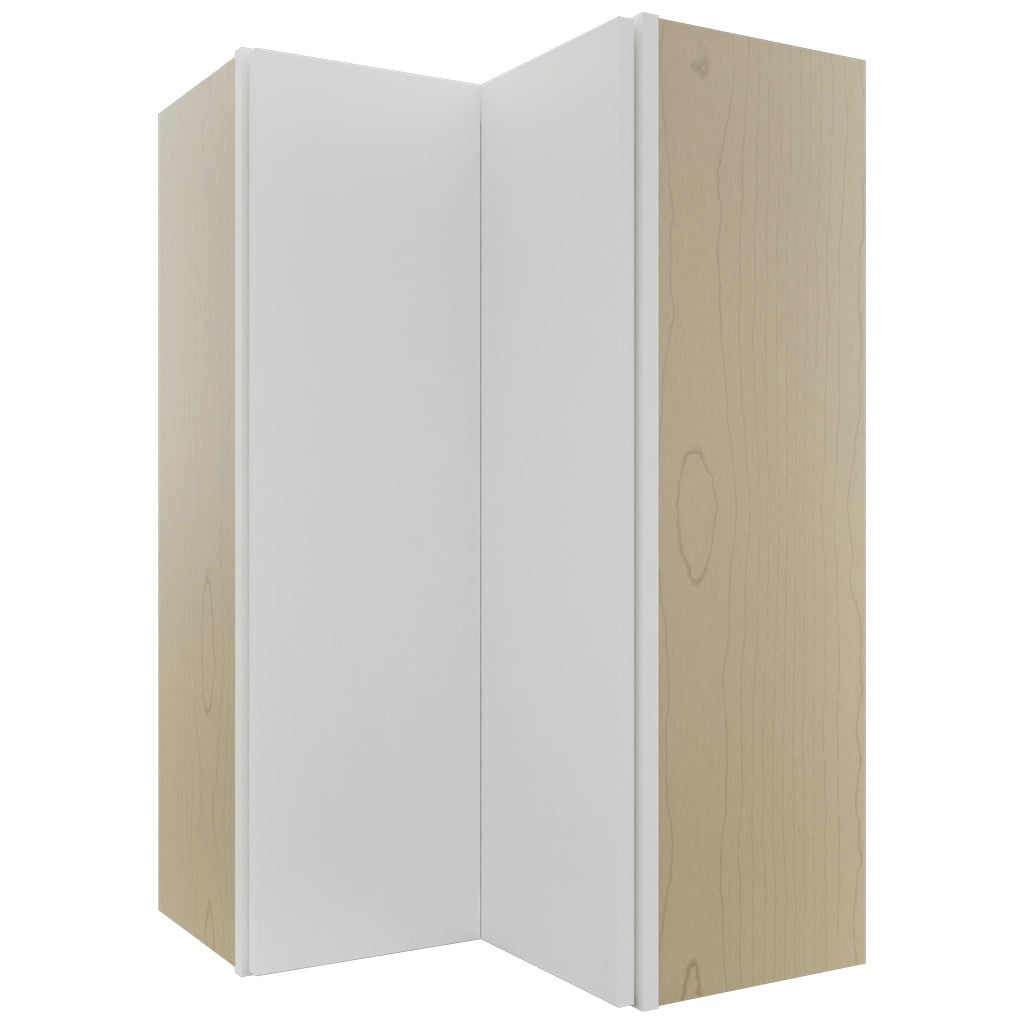 Fabuwood Luxe Frost WPC2439 Wall Corner Pie Cabinet, Front View