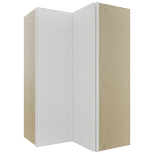 Fabuwood Luxe Frost WPC2439 Wall Corner Pie Cabinet, Front View