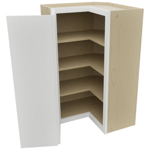 Fabuwood Luxe Frost WPC2439 Wall Corner Pie Cabinet, Open View