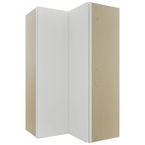 Fabuwood Luxe Frost WPC2442 Wall Corner Pie Cabinet, Front View