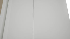 Fabuwood Luxe Frost WPC2442 Wall Corner Pie Cabinet, Detail View