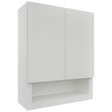 Fabuwood Luxe Frost WVS2430 Vanity Wall Storage, Front View