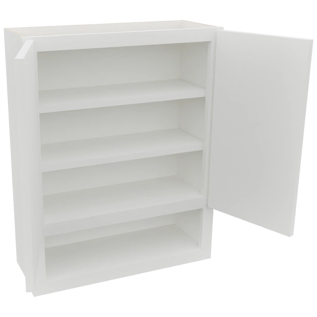 Fabuwood Luxe Frost WVS2430 Vanity Wall Storage, Open View