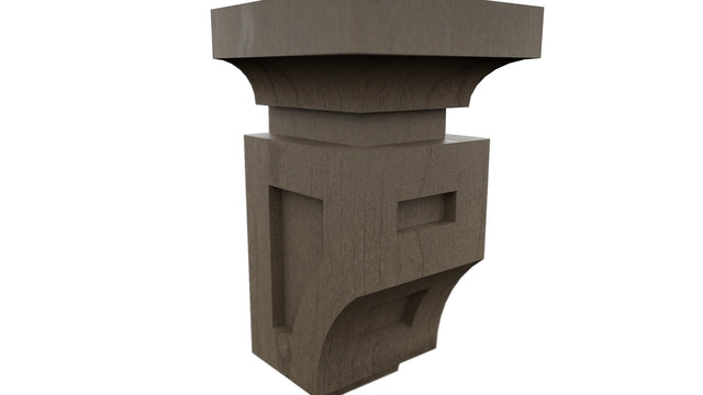Fabuwood Mocha CMS Corbel, Detail View