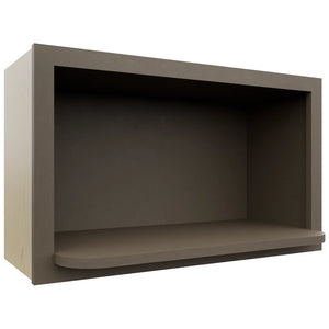 MW3018 ( Wall | Microwave Shelf Cabinet - 3"W X 18"H X 12"D ) | Mocha