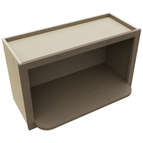 MW3018 ( Wall | Microwave Shelf Cabinet - 3"W X 18"H X 12"D ) | Mocha