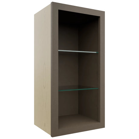 Fabuwood Mocha NDW1530 Wall Standard No Door Cabinet, Front View