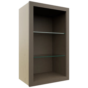 Fabuwood Mocha NDW1830 Wall Standard No Door Cabinet, Front View