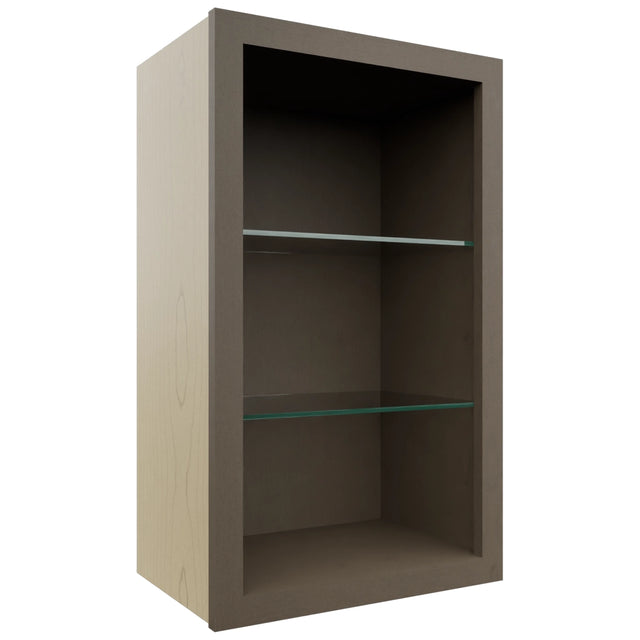 Fabuwood Mocha NDW1830 Wall Standard No Door Cabinet, Front View