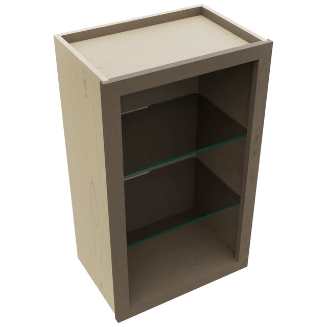 Fabuwood Mocha NDW1830 Wall Standard No Door Cabinet, Top View