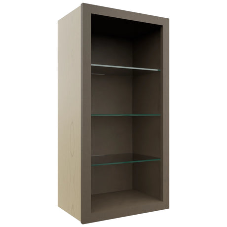 Fabuwood Mocha NDW1836 Wall Standard No Door Cabinet, Front View