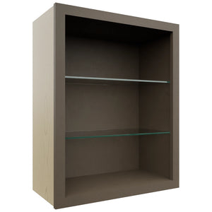 Fabuwood Mocha NDW2430 Wall Standard No Door Cabinet, Front View