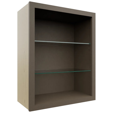 Fabuwood Mocha NDW2430 Wall Standard No Door Cabinet, Front View