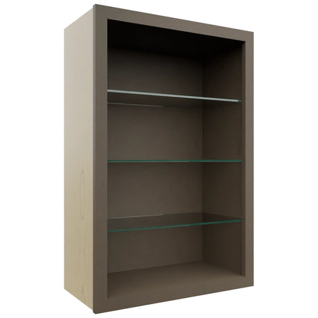 Fabuwood Mocha NDW2436 Wall Standard No Door Cabinet, Front View