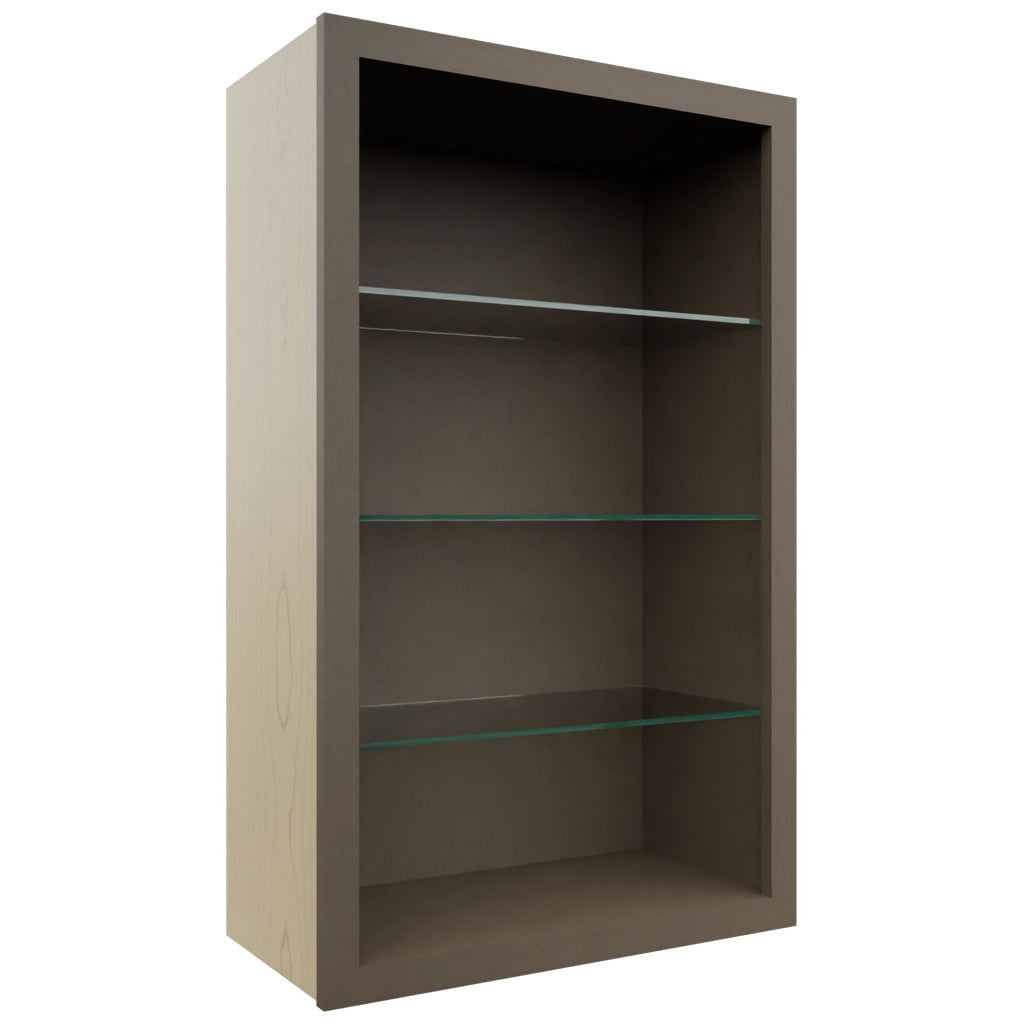 Fabuwood Mocha NDW2439 Wall Standard No Door Cabinet, Front View