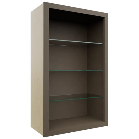 Fabuwood Mocha NDW2439 Wall Standard No Door Cabinet, Front View