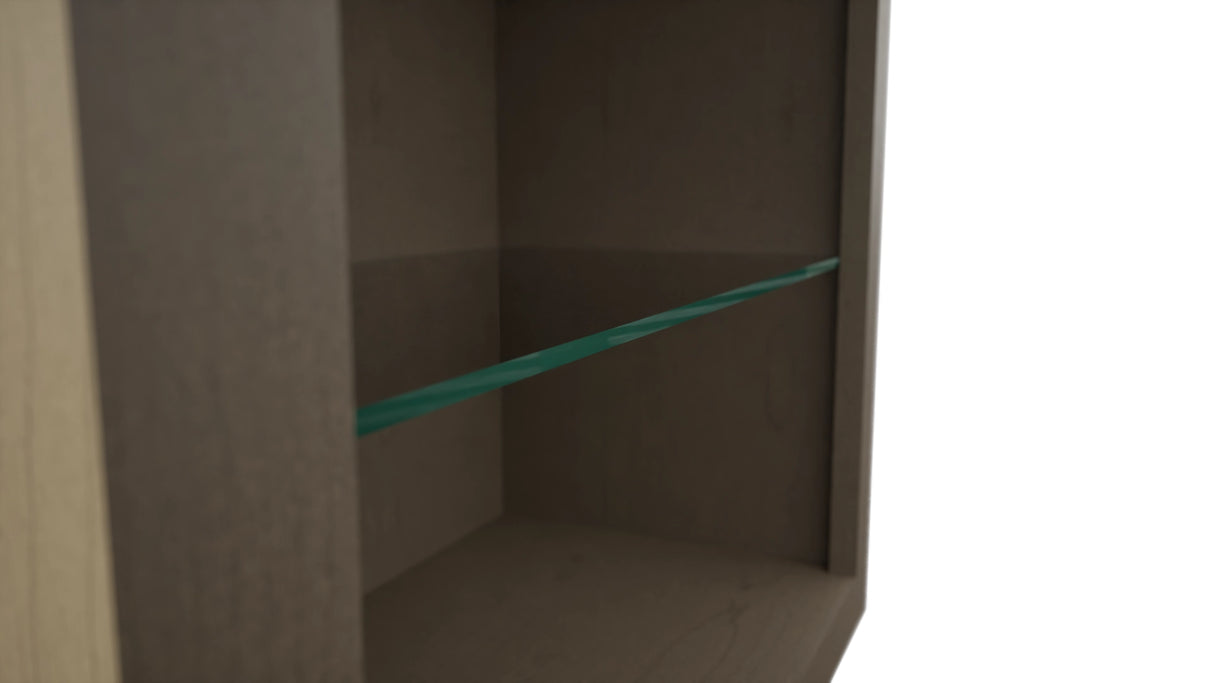Fabuwood Mocha NDW2439 Wall Standard No Door Cabinet, Detail View